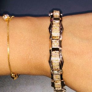 Custom made Real diamond men bracelet exquisite design only one made like it WOW